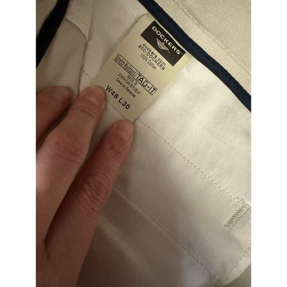 Dockers Men's Easy Classic Fit Khaki Stretch Pants Size 48W x 30L - Picture 8 of 9